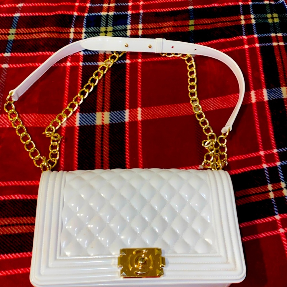White jelly purse💕